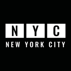new york city urban clothing typography design