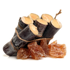 Sugar cane isolated on white background