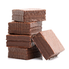 chocolate cake on white background 