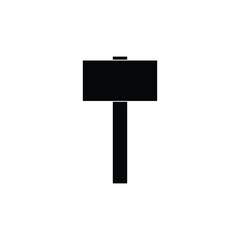 silhouette of a hammer vector icon