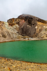 Lac émeraude du parc de Tongariro, Nouvelle Zélande
