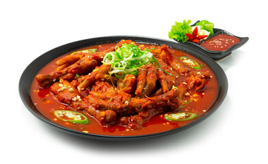 Spicy Chicken Feet Stew Dakbal Korean Food