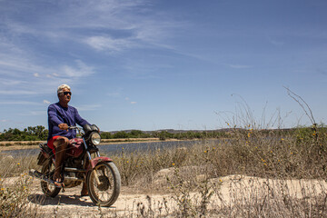 person riding a bike