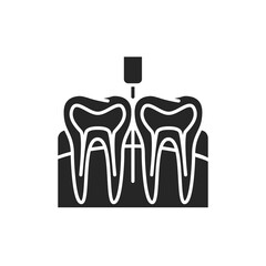 Dental anesthesia color line icon. Pictogram for web page, mobile app, promo.