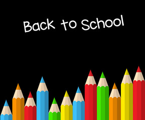 A flat illustration of a blackboard with 