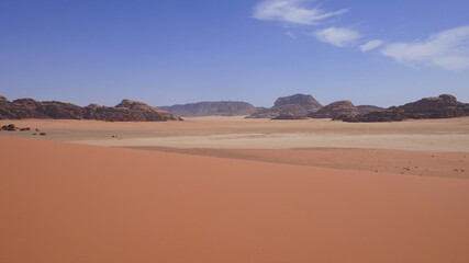Fototapeta na wymiar Wüste Wadi Rum in Jordanien
