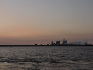 Fototapeta premium sunset and boat