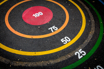 scoring target for sports game