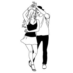 Dancing boy ang girl