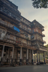 Fototapeta na wymiar streets of the Indian city of Mumbai.