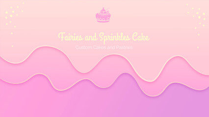 Facebook cover, cake shop