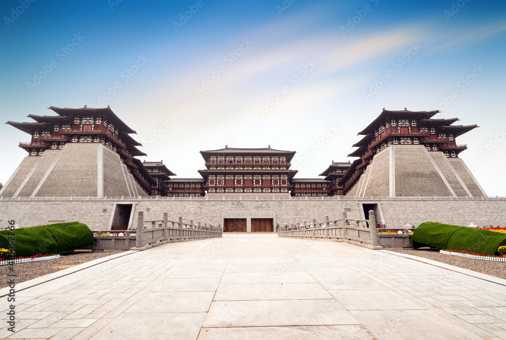 Sticker yingtian gate is the south gate of luoyang city in the sui and tang dynasties. it was built in 605.