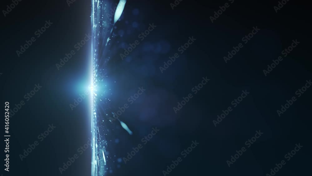 Poster abstract high technology big data fx with lens background loop/ 4k animation of an abstract fractal 