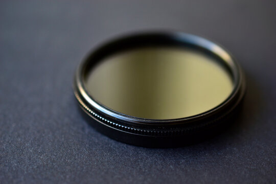 Light filter for camera on black background