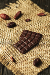 Homemade dark chocolate (Refined sugar free)