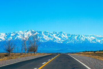 Andean mountain range in Mendoza, Argentina