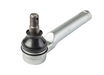 Spare parts for cars. Tie rod and ball joint. isolated