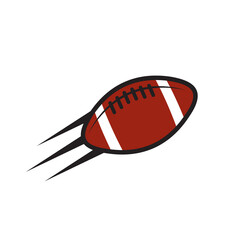 Ball of American football sport logo design template