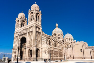Cathedral of Marseille (Notre-Dame de la Major) (Sainte-Marie-Majeure), Marseille, Bouches du Rhone, Provence-Alpes-Cote-d'Azur, France, Europe 