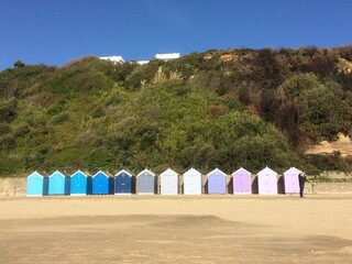 beach huts at the beach