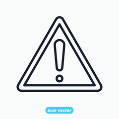 Danger warning sign icon. Danger warning sign symbol template for graphic and web design collection logo vector illustration