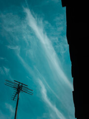 sunset over the city