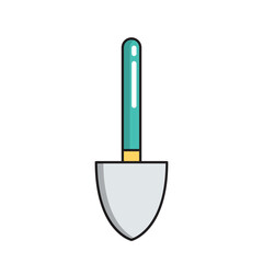 Shovel simple gardening icon in trendy line style isolated on white background for web apps and mobile concept. Vector Illustration