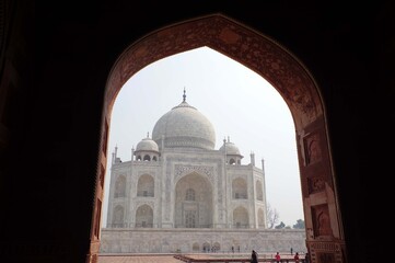 Fototapeta na wymiar Taj Mahal, Agra, Rajasthan, Inde