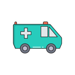 Drug Shipment simple medical icon in trendy line style isolated on white background for web apps and mobile concept. Vector Illustration