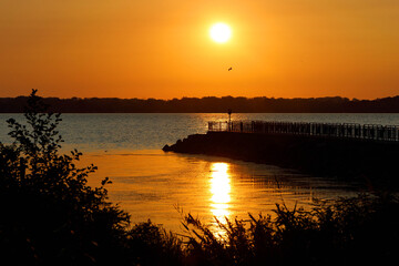 Sunrise On Seneca Lake in Geneva, NY.  