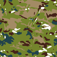 camouflage design colored seamless pattern