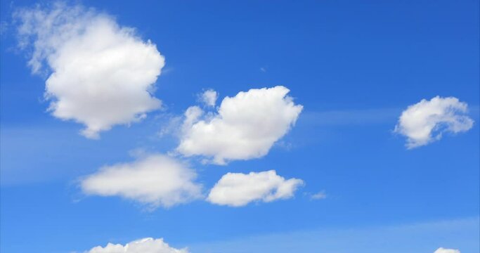 Blue sky background with white cloud 