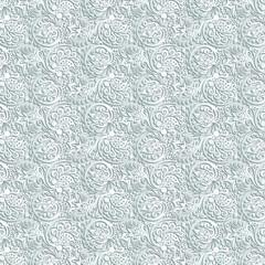 Modern volumetric floral ornamental background.