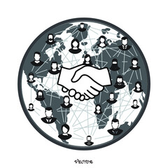 Social network internet chat community communication, handshake