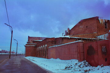 Fototapeta premium Smoke comes out of the chimneys of the plant, polluting the atmosphere and destroying the ozone layer