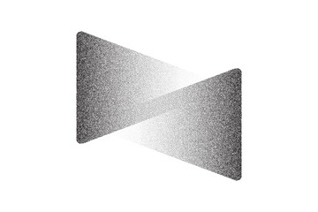 Dotwork arrows pattern vector background. Sand grain effect. Black noise stipple dots. Abstract noise dotwork pattern. Black dots grunge banner. Stipple circles. Dotted arrows vector background.