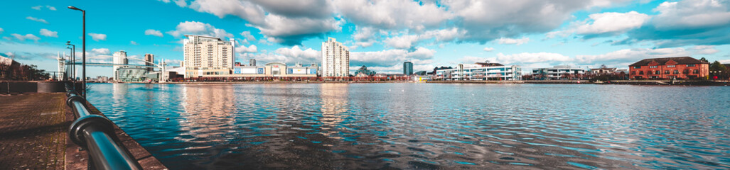 Fototapeta premium Manchester, UK. Photos taken near the Manchester ship canal. 