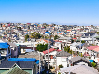 丘の上に広がる住宅街