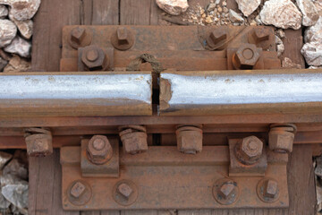 Fototapeta na wymiar Chipped Rail