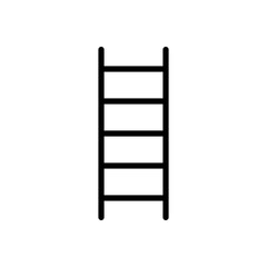 stairs icon line style vector for your web design