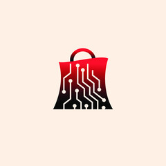 Online Shop logo designs template, 
tech Shop logo symbol icon, Logo template icon