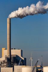 smoke from a chimney