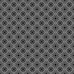 Black and white seamless ethnic pattern 10a