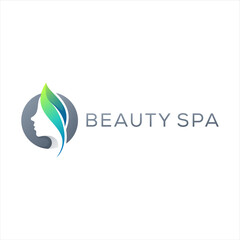 beauty spa gradient logo design