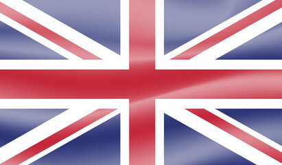 Vintage United Kingdom flag with grunge texture