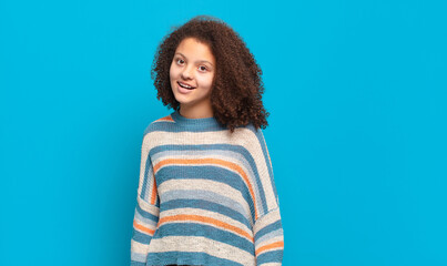  with a big, friendly, carefree smile, looking positive, relaxed and happy, chilling