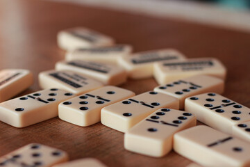 dominoes on a white background