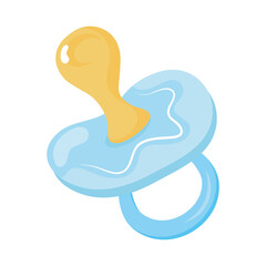 pacifier baby suck isolated icon vector illustration design