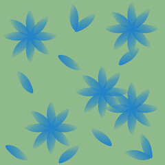 blue flower and leaf background