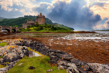Fototapeta premium Beautiful lake and castle